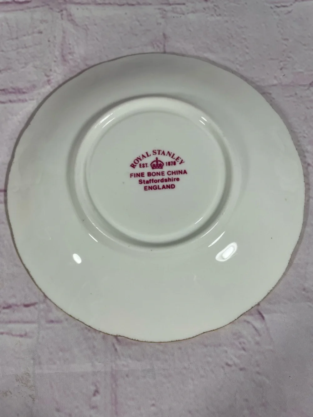 Vintage Royal Stanley Purple Pansies Teacup and Saucer Set England